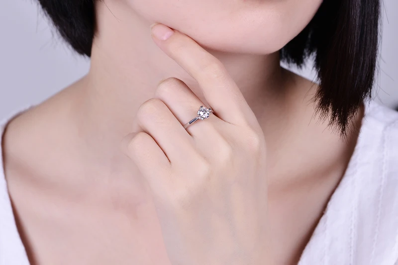 Кольцо обручальное с бриллиантами 0 24 карат белое золото 18 карат|engagement ring|engagement