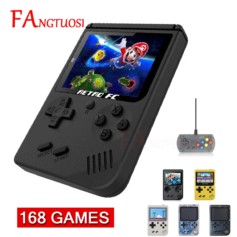 FANGTUOSI мини-игровая консоль встроенный 168 Классический Ностальгический игровой плеер Ретро 8 бит карманный портативный игровой плеер
