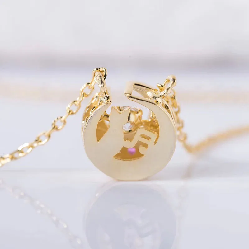 Ожерелье из серебра 925 пробы с изображением Сейлор Мун