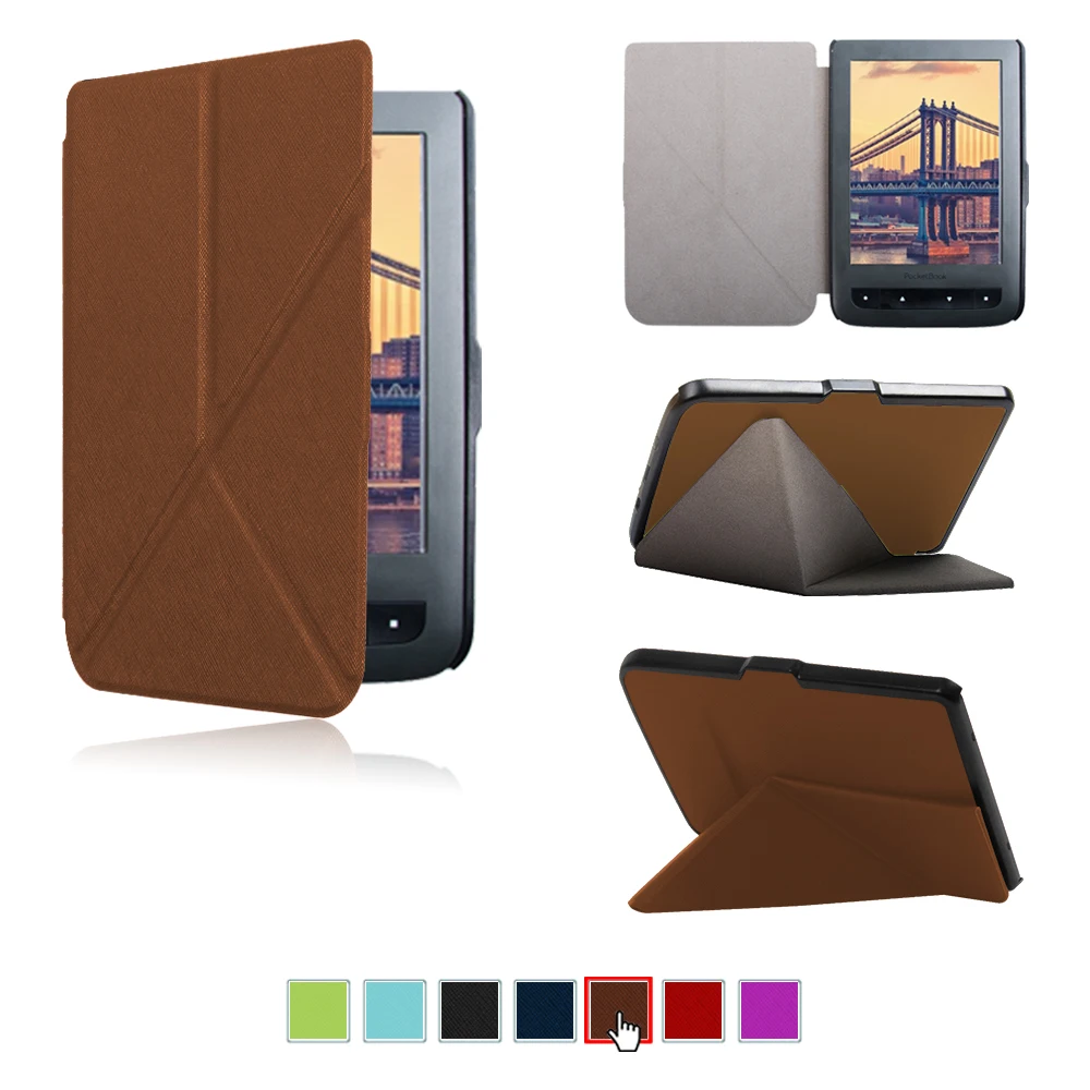Чехол-книжка из искусственной кожи для pocketbook 615 basic touch 625 lux 626 в наличии |