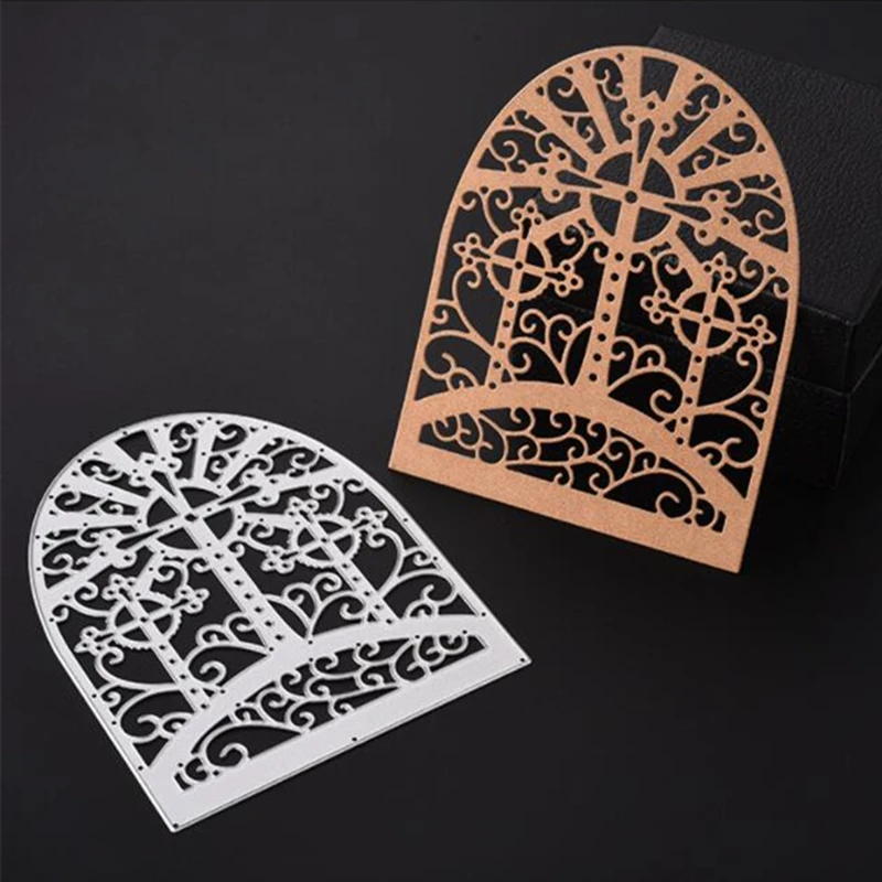 

SCD118 Door Metal Cutting Dies For Scrapbooking Stencils DIY Cards Album Decoration Embossing Folder Template Die Cutter Craft