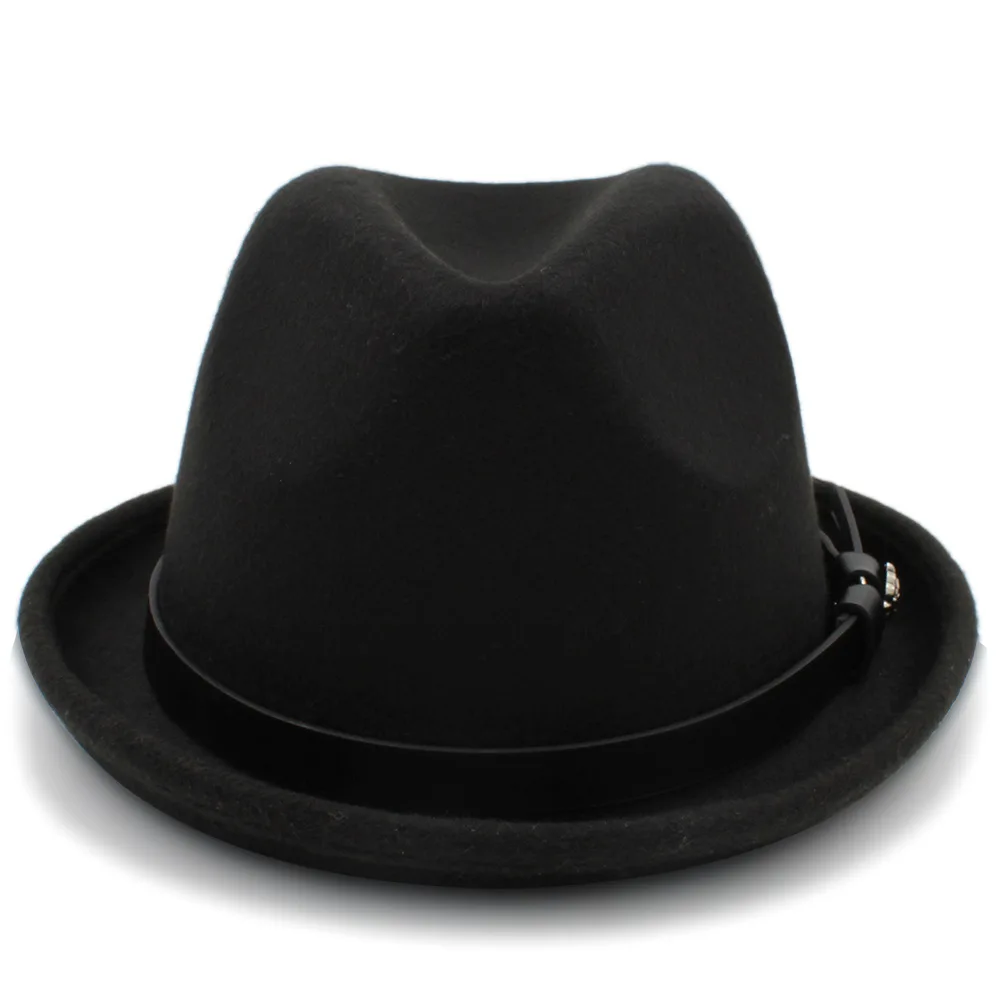 Фетровая Шляпа Fedora для мужчин и женщин осенне зимняя фетровая шляпа с модным