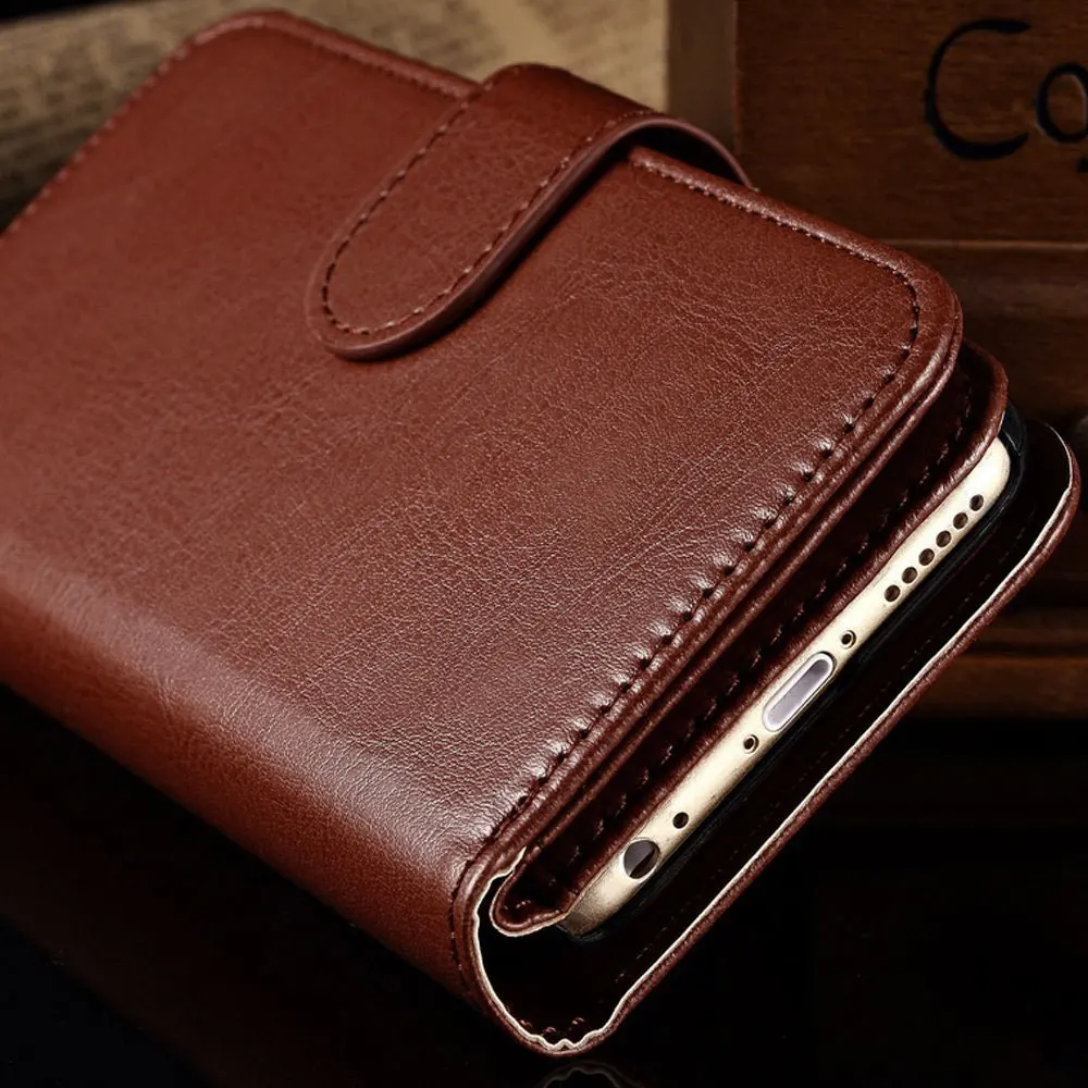 9 слотов для карт! Удобный кожаный кошелек мобильного телефона сумки Iphone 6 S 4 7