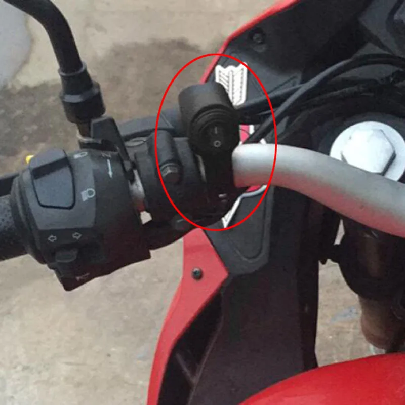 12V Motorcycle Handlebar Switches 7/8" ON-OFF-ON Headlight Fog Brake Light Switch For Sport Dirt Electric Bike Interrupteur Moto