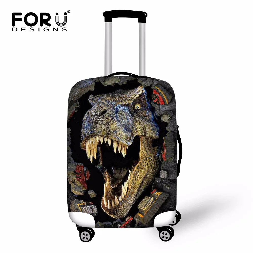 FORUDESIGNS Защитные чехлы для багажа против пыли крутой 3D динозавр мужской