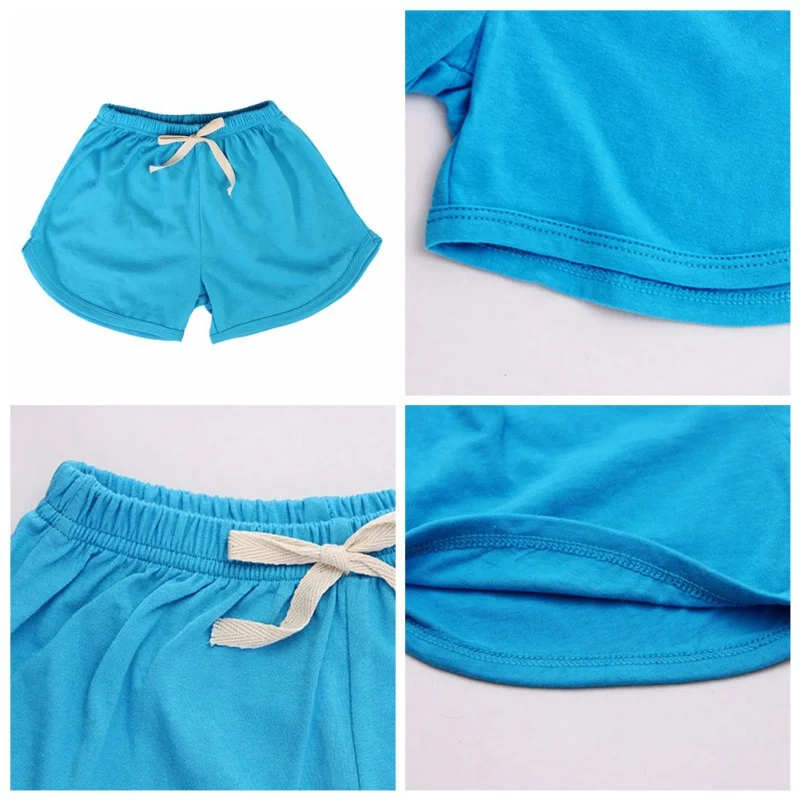 Летние повседневные шорты для мальчиков и девочек детская пляжная одежда