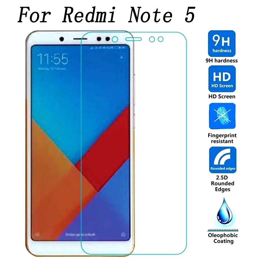 Закаленное стекло 2.5D для Xiaomi Redmi Note 5 защитная пленка 9H Взрывозащищенная Защита ЖК