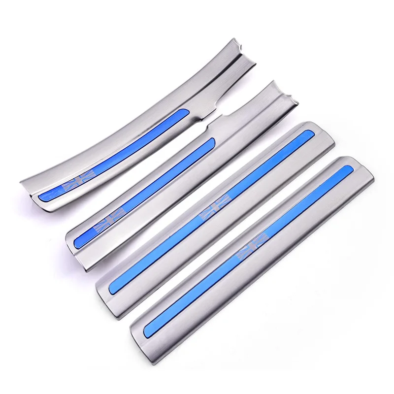 

4pcs Stainless Steel Car Inner Door Scuff Plate Door Sill Protector Guard Sticker for Mini Cooper New Clubman F54 2015 2016 2017