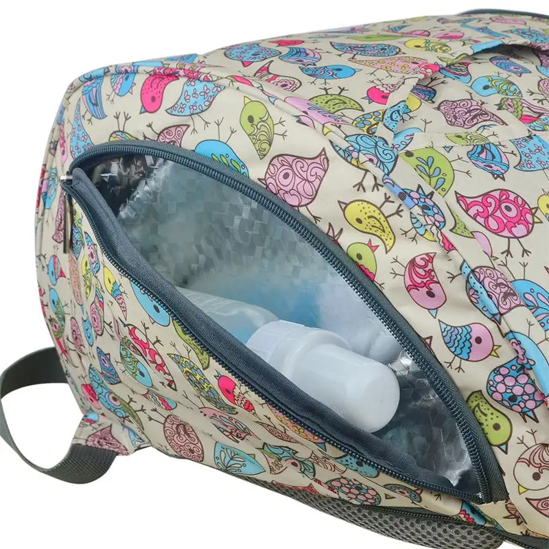 Ecosusi полностью открытый рюкзак для детских подгузников с пеленальным подкладом