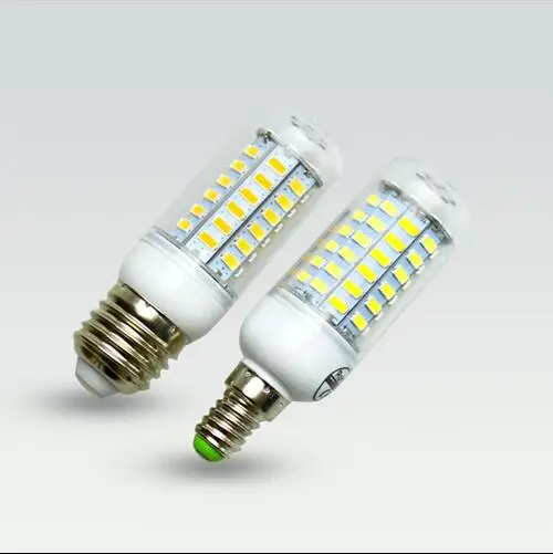 SMD 5730 E27 E14 Светодиодная лампа 5730SMD светодиодные лампы Кукуруза 24 36 48 56 69 72