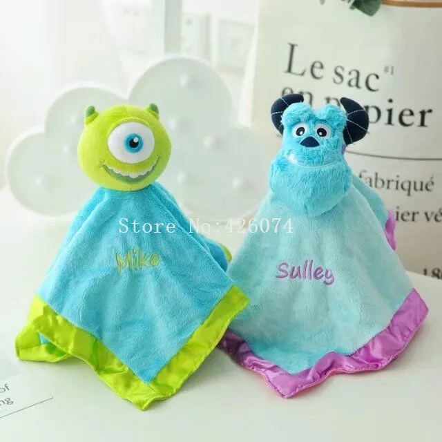 Новые монстры sulley Майк Вазовски комфорта ребенка Полотенца Одеяло с плюшевой подкладкой для девочек и мальчиков, детские мягкие Животные игрушки для детей, подарки