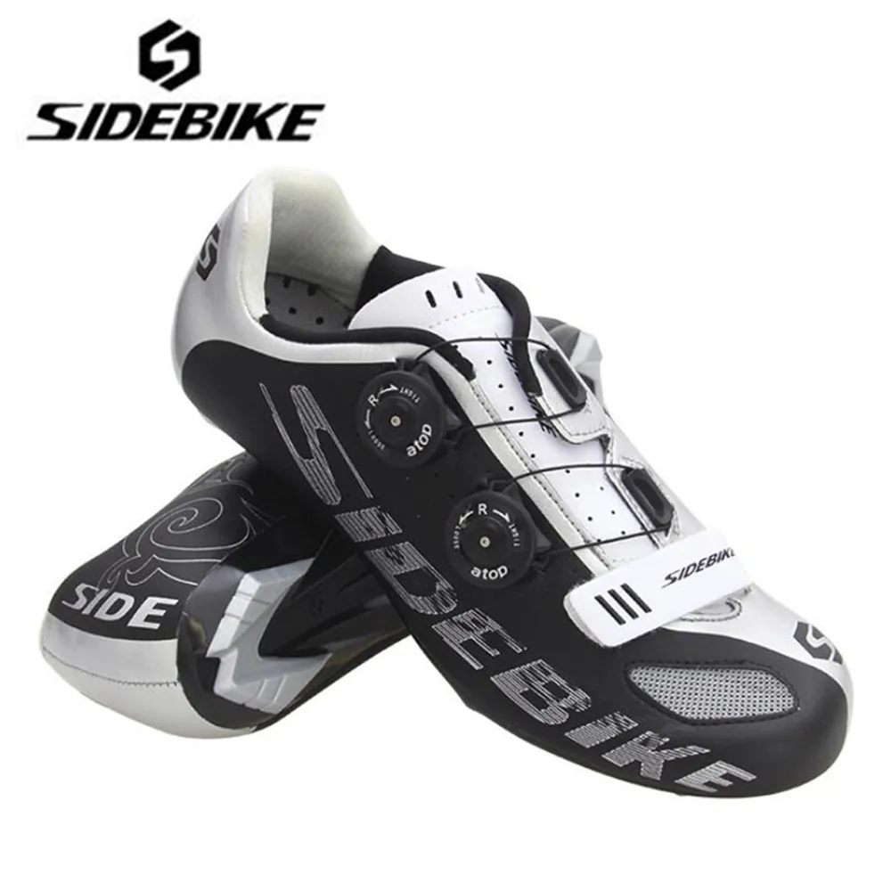 Sidebike/Обувь для шоссейного велоспорта; комплект с педалью; коллекция года; обувь для шоссейного велосипеда; мужские самозакрывающиеся дышащие профессиональные кроссовки для гоночного велосипеда