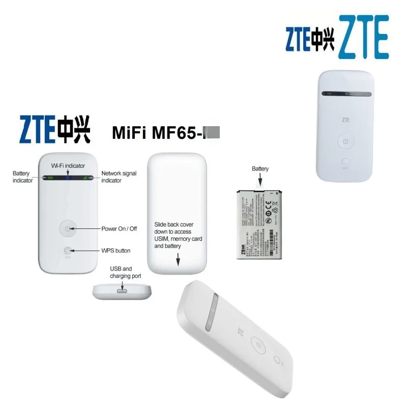 Набор из 10 шт. ZTE MF65 21 Мбит/с wifi 3g Роутер разблокировка zte модем|lot of|lot lotlot 10pcs |
