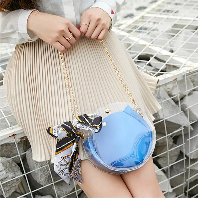 Женская прозрачная сумка-тоут из ПВХ летняя пляжная ярких цветов новинка 2019 |