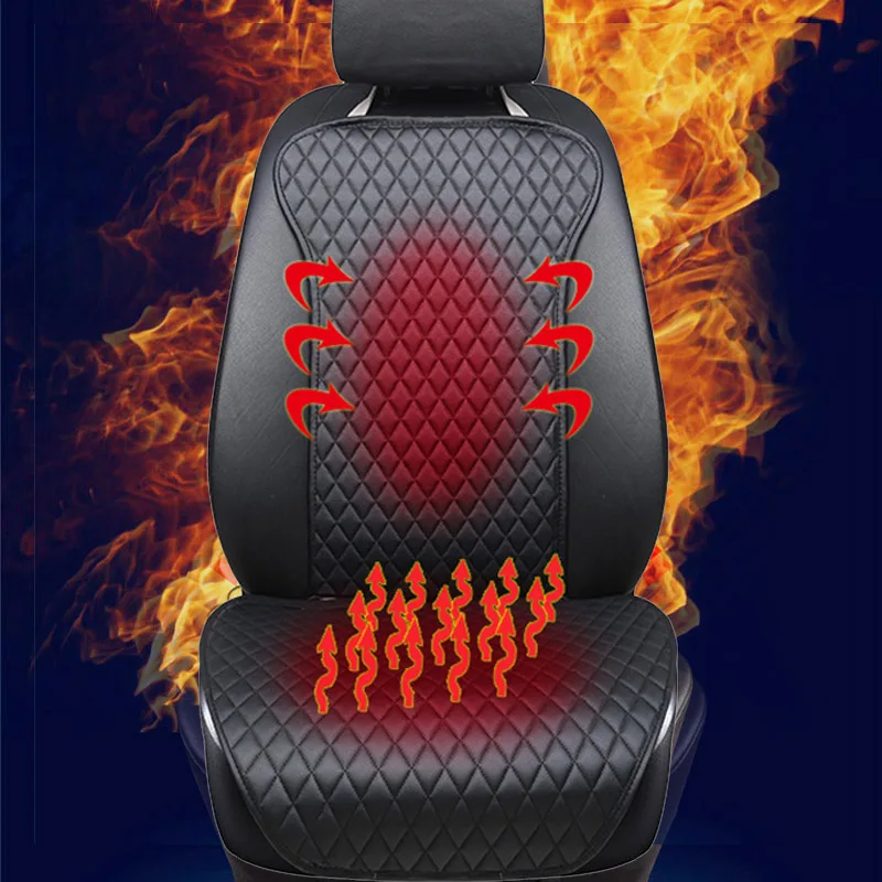

2019 Brands New 12v Electric Car Heated Seat Covers, Universal Winter Cushion,heating Pads Keep Warm Single CushionsE1