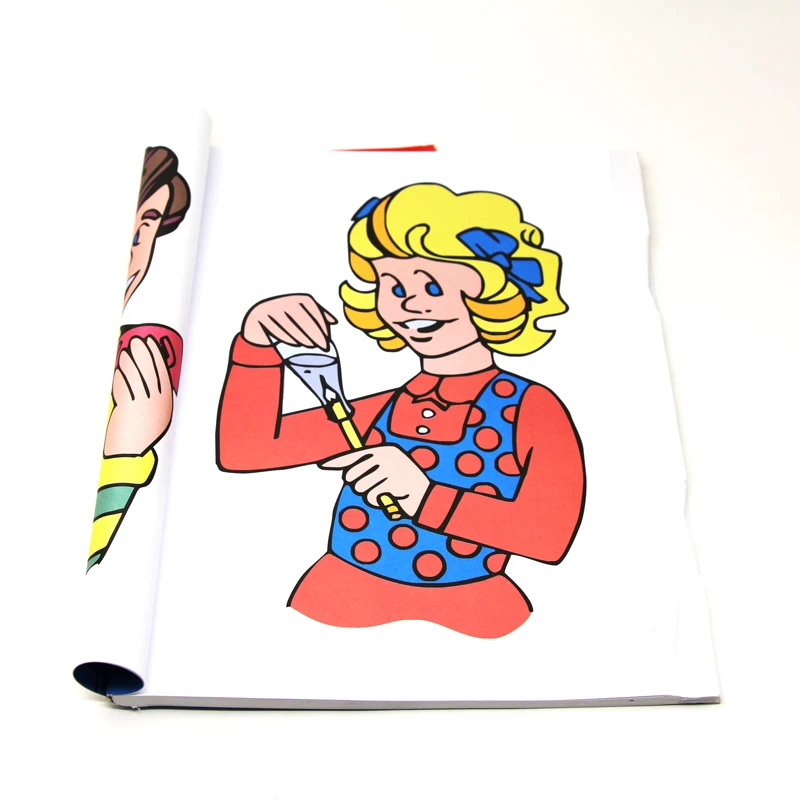 Большой размер волшебная раскраска мультфильм книга Волшебные трюки 28*21 мм