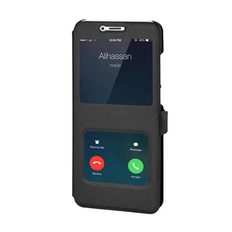 black LAN чехол, умный кожаный чехол для Xiaomi Redmi 5 Plus, чехол с окошком для просмотра, подставка, флип-чехол для Redmi Note 5 Pro 4X 5A Mi8 SE A2, Fundas - Цвет: black