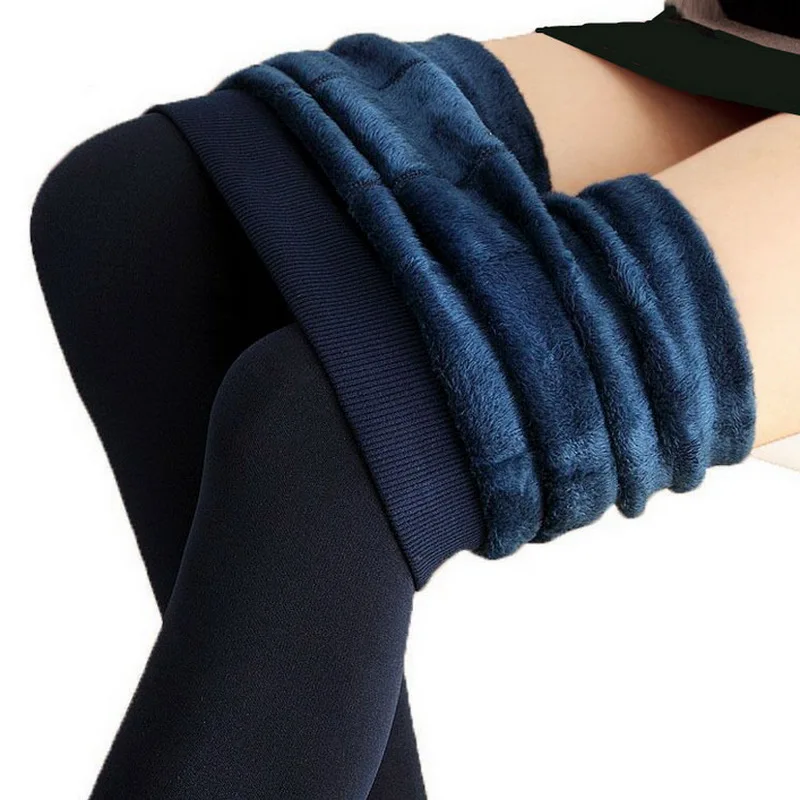 

8 Colors Plus Size Cashmere Leggings Woman Casual Warm Winter Leggings Velvet Knitted Thick Slim Elastic Chiristmas Leggings