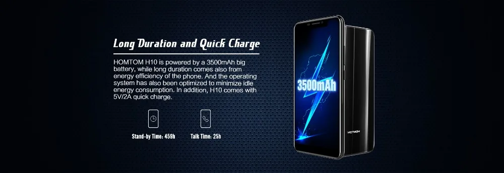 HOMTOM H10 MTK6750T 1,5 ГГц, четыре ядра, 4 Гб ОЗУ, 64 Гб ПЗУ, мобильный телефон, 5,85 дюймов, 3500 мАч, Android 8,1, двойная камера, 4G LTE, смартфон