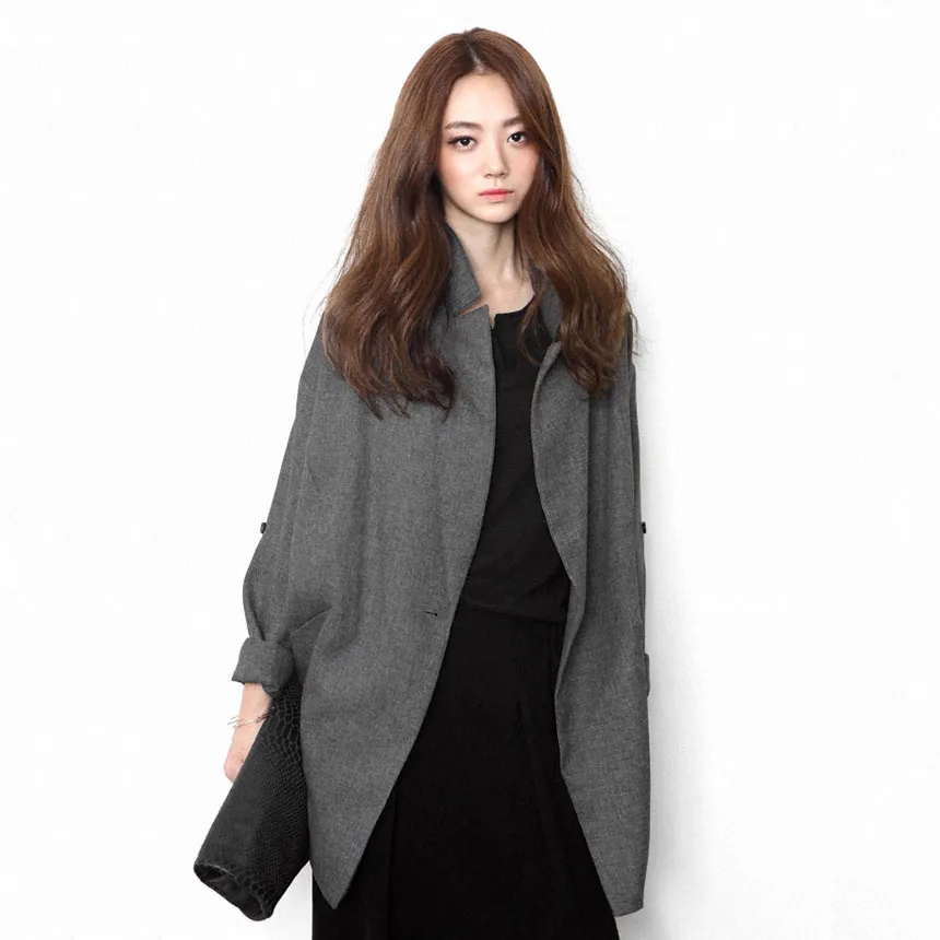 Женское пальто с длинным рукавом Осеннее/зимнее длинное S XL|long blazer jackets|long blazerblazer
