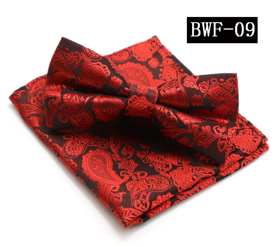 YISHLINE мужской бант-галстук Набор Цветочный горошек Карманный квадратный регулируемый носовой платок галстук-бабочка наборы галстук для свадебной вечеринки Hanky