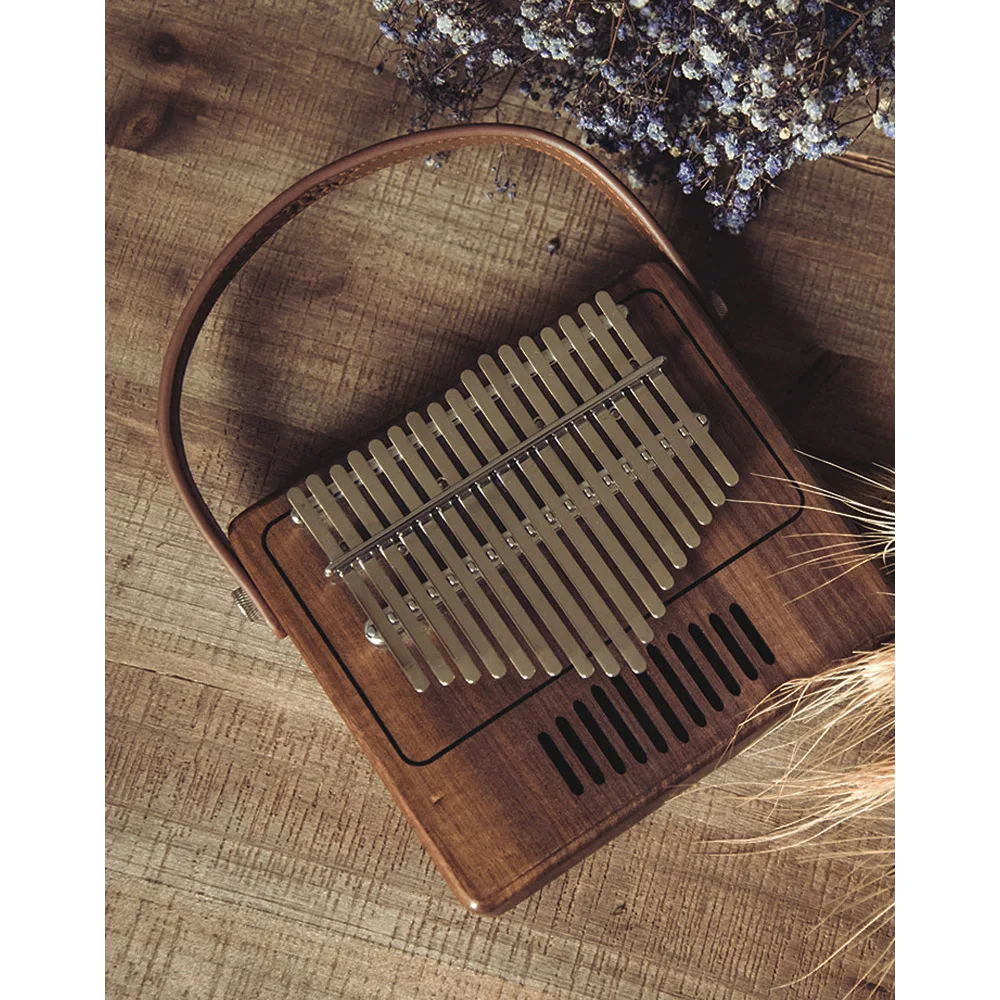 Tom 17 клавишным игрушечное пианино калимба Mbira санза грецкого ореха во внутренней