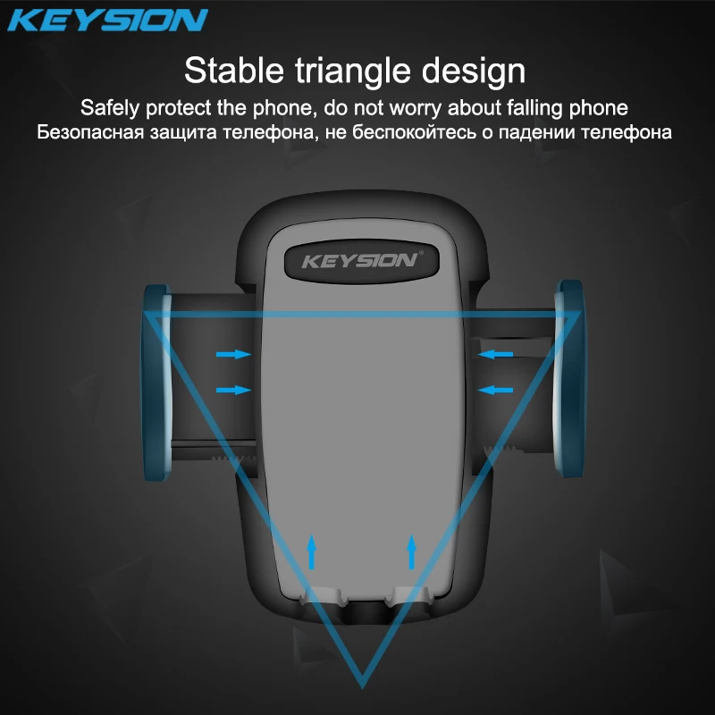 Автомобильный держатель для телефона KEYSION с одним кликом универсальный на
