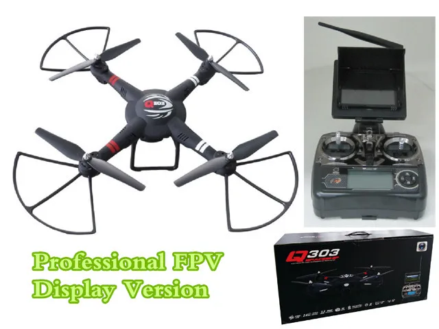 Большой Профессиональный радиоуправляемый Дрон Q303 2 4G 4CH 6 Axis One Aixs Gimbal 5 8G FPV rc