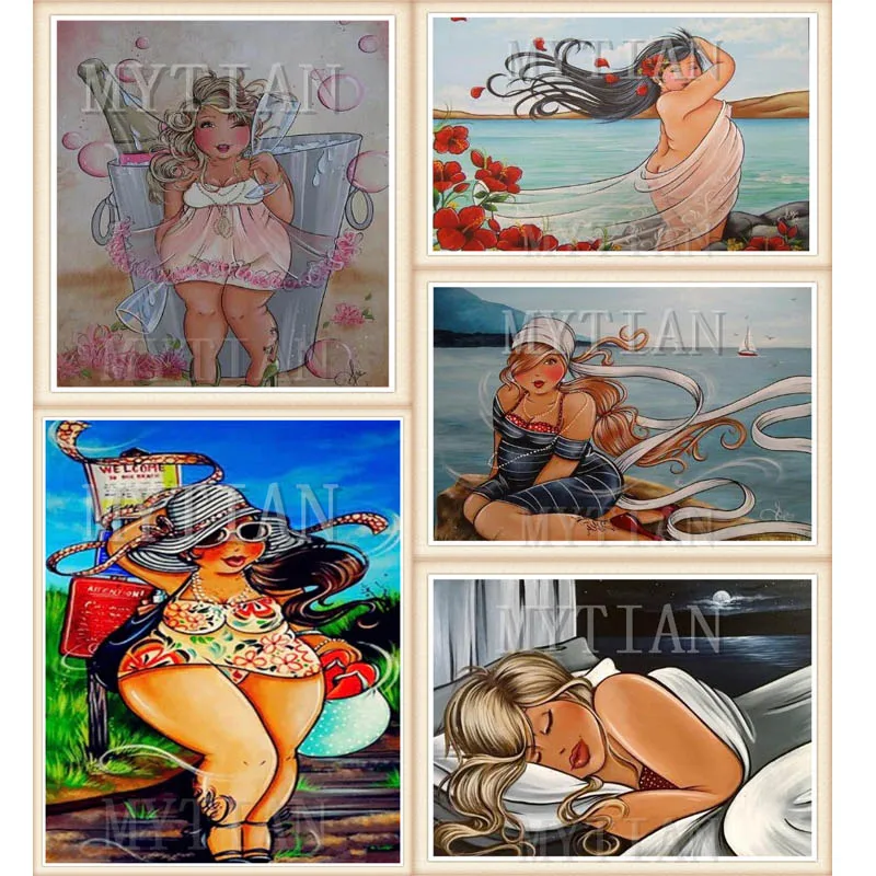 Новинка 2019 сексуальная женская Алмазная картина полный квадрат/круглый портрет