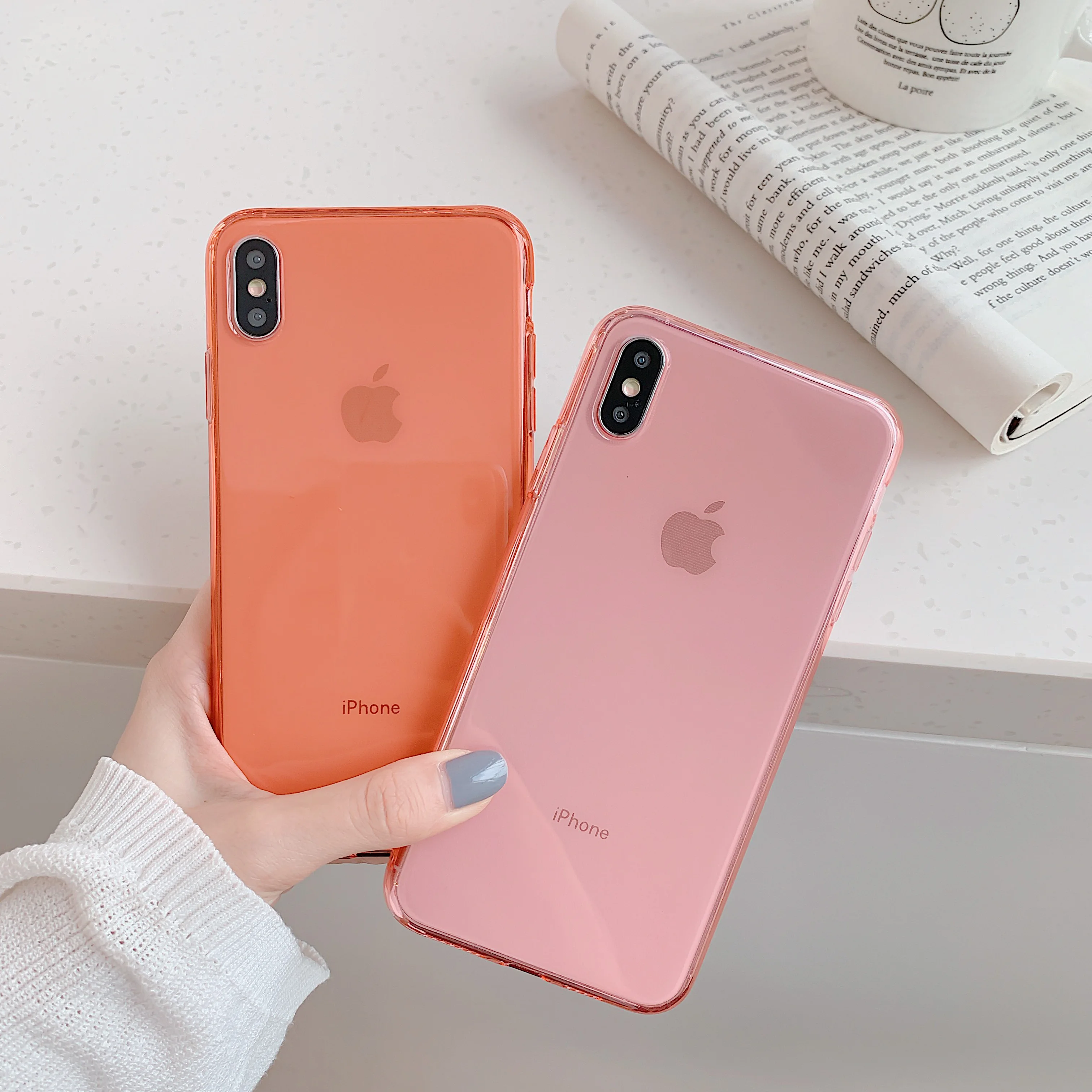 Clear TPU Silicone Case For iPhone X XS XR MAX Ultra Transparent Back Cover for 8 7 6 6S Plus Phone Cases | Мобильные телефоны и