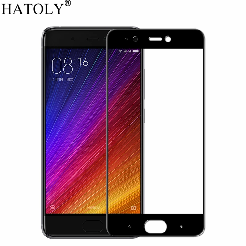 Закаленное стекло HATOLY для Xiaomi Mi5S 2 шт. защита экрана Mi 5S полное покрытие 3D пленка с