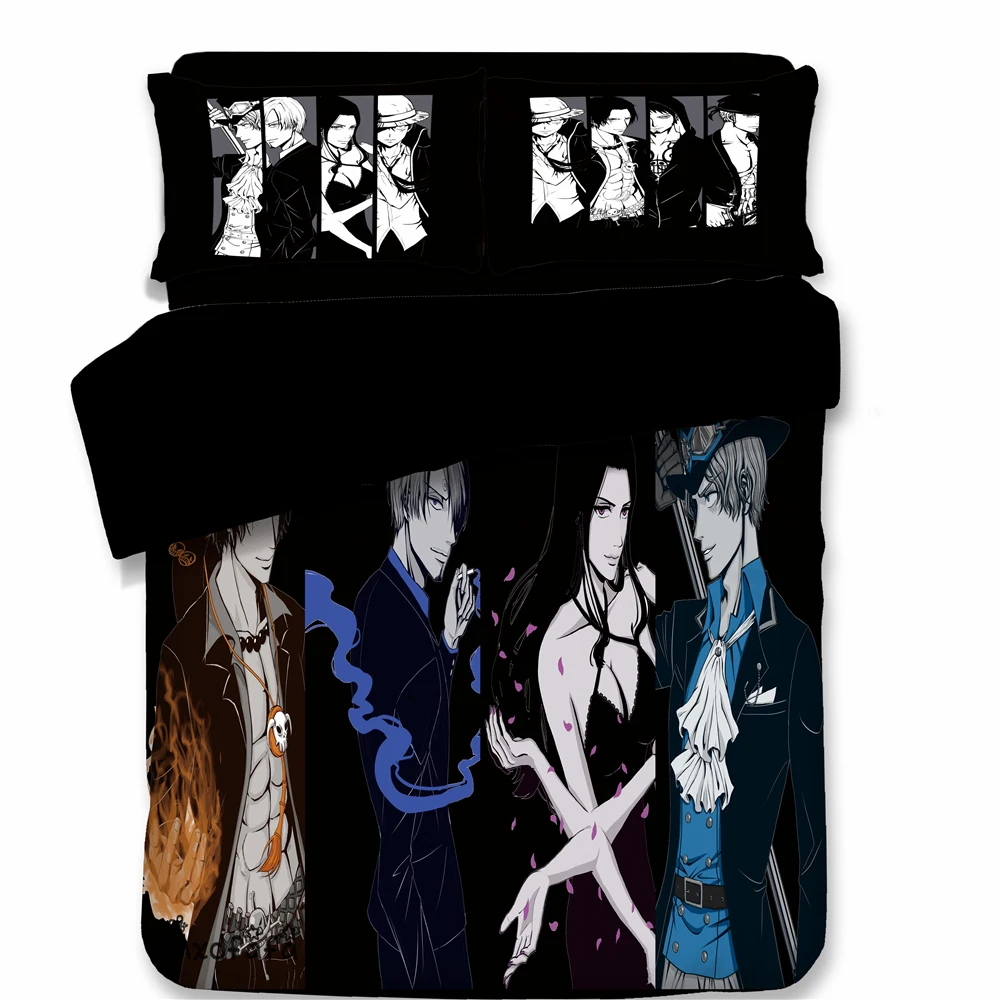 Набор пододеяльников для пуховых одеял с японским аниме роскошный хлопковый