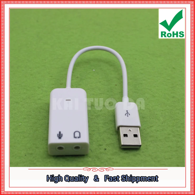 Usb-звуковая карта 7 1 с кабелем 3 5 мм Аудио Микрофон внешний адаптер микрофон