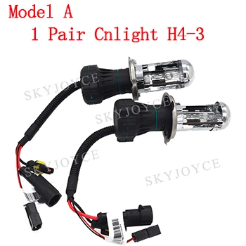 35 Вт F3 Быстрый Яркий HID балласт H4-3 HID ксеноновый Комплект 4300K H4 Hi/Lo HID ксеноновая лампа 6000K Автомобильная фара Cnlight H4 Биксенон HID комплект - Испускаемый цвет: Model A
