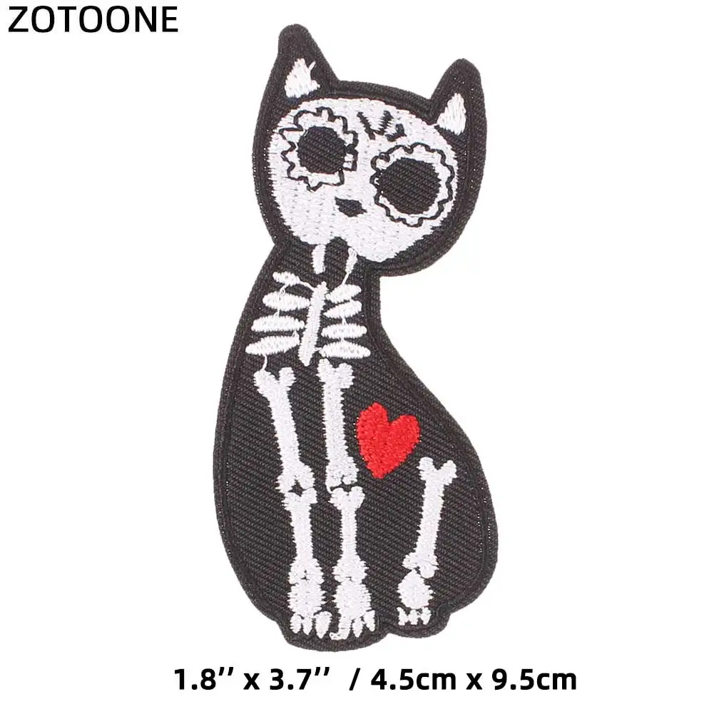 ZOTOONE цветок череп нашивки с лошадьми Diy наклейки железо на одежду теплопередача