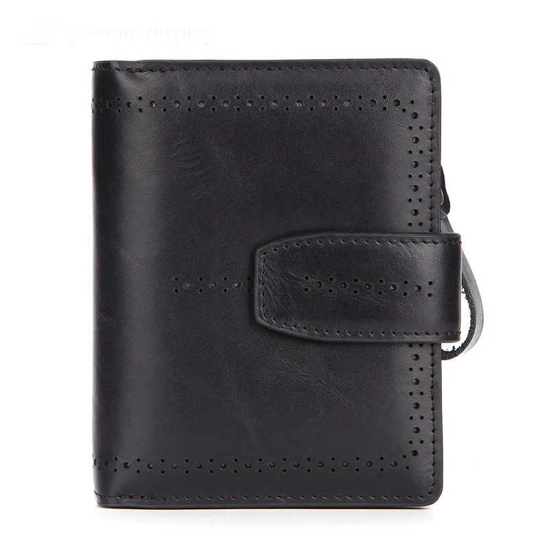 RFID Women Genuine Leather Wallet Male Cow Ladies Wallets Card Holders Classic Hollow Female Men With Coin Pocket | Багаж и сумки