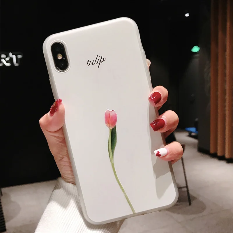 Чехол с зелеными листьями для IPhone Xs XR XS Max X 3D Рельефный цветок лист чехол телефона
