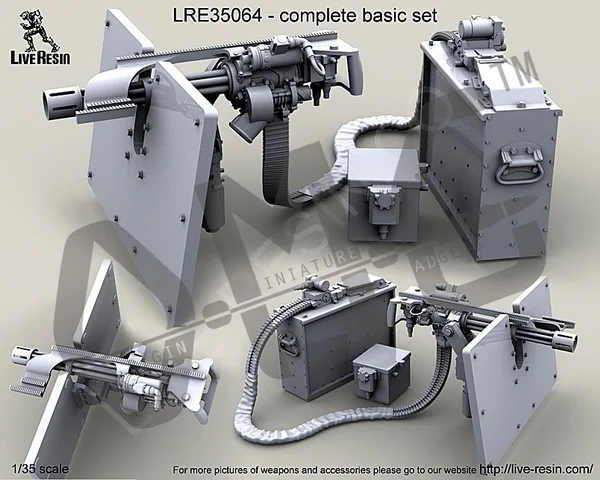 В наличии Live Resin LRE 35064 1/35 M134D Minigun с верхней рейкой Пикатинни|Наборы для сборки