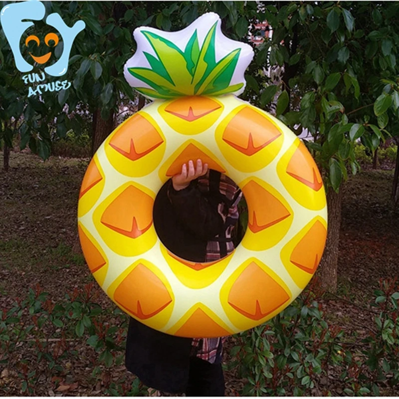 Диаметр 80 см Надувное фруктовое кольцо с ананасом бассейн поплавок веселые