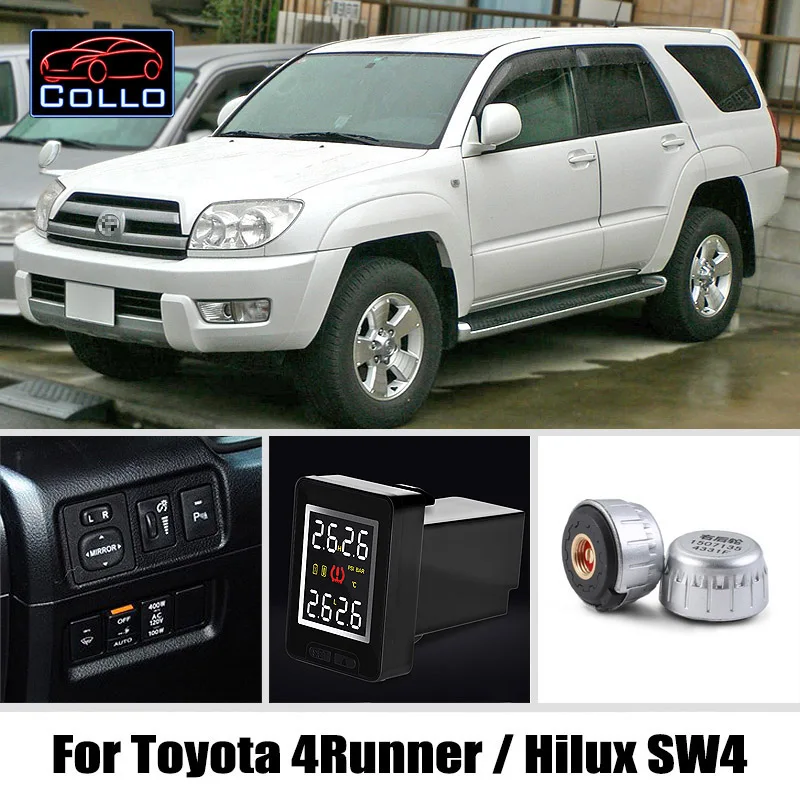 Специально для TOYOTA 4runner Hilux SW4/Беспроводная система мониторинга давления в шинах с
