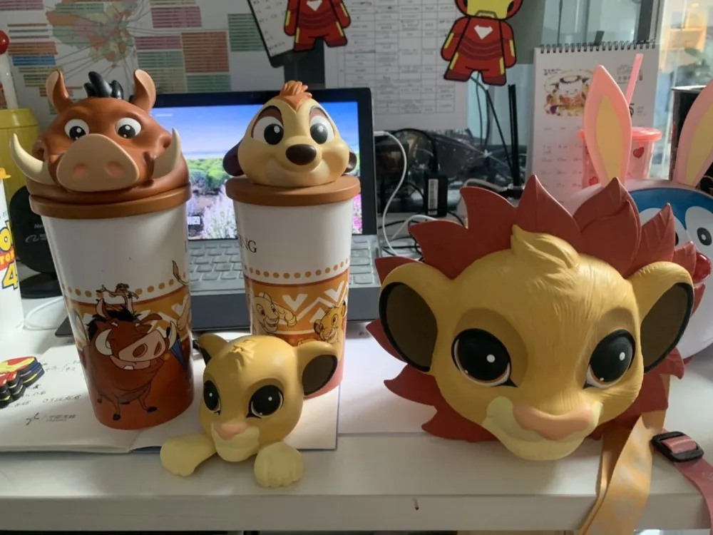 Новый фильм Король льва Simba Mufasa фигурка Кубок модель игрушки попкорн бочка