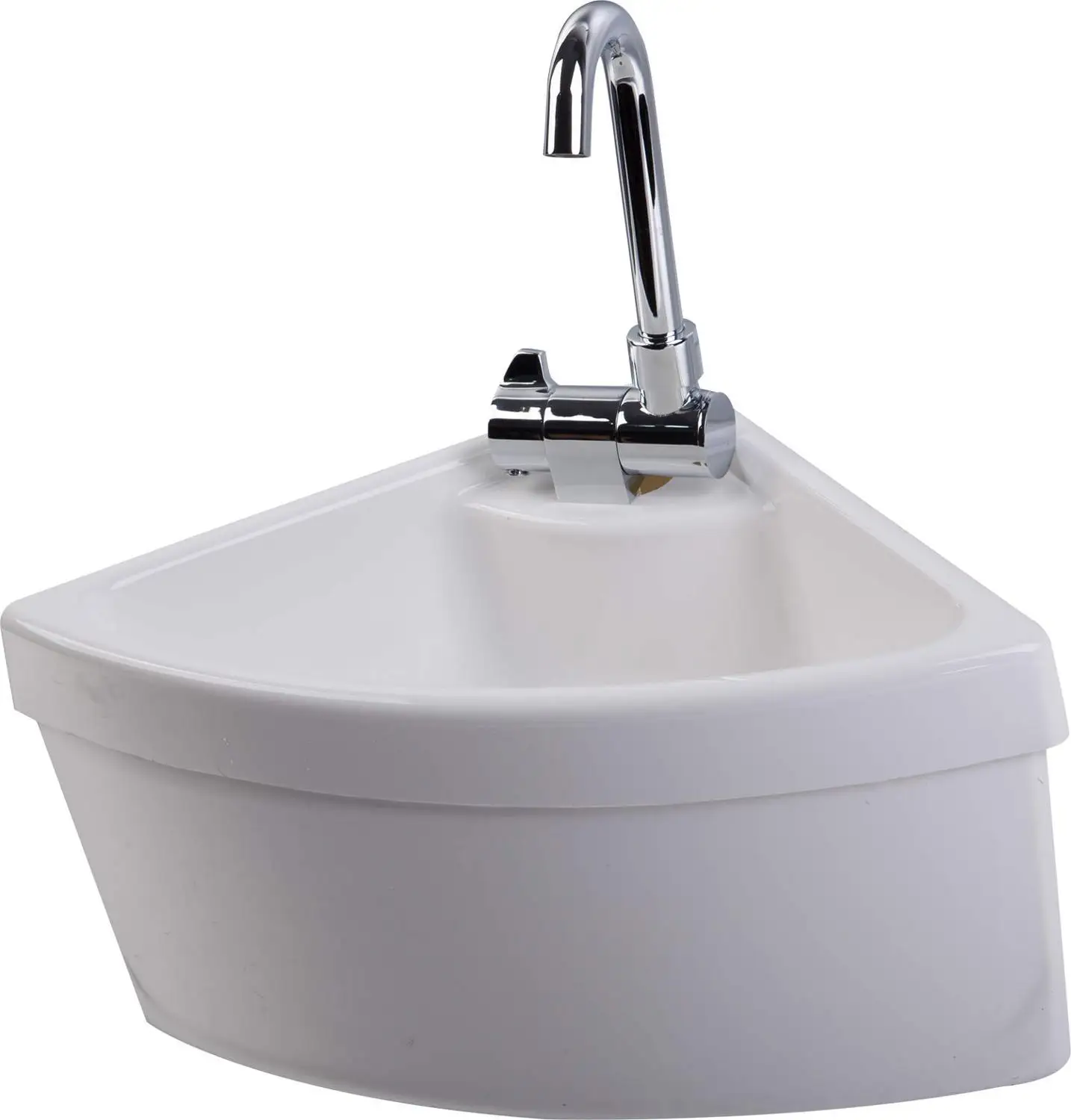 Sink with base Лодка Караван RV Camper белая акриловая треугольная раковина 280*280*180 мм GR-Y014 - Цвет: Sink with base