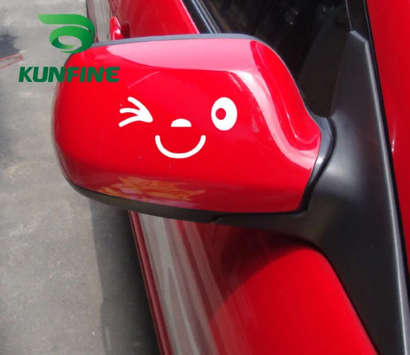 KUNFINE автомобильный Стайлинг наклейка улыбка автомобильная Виниловая