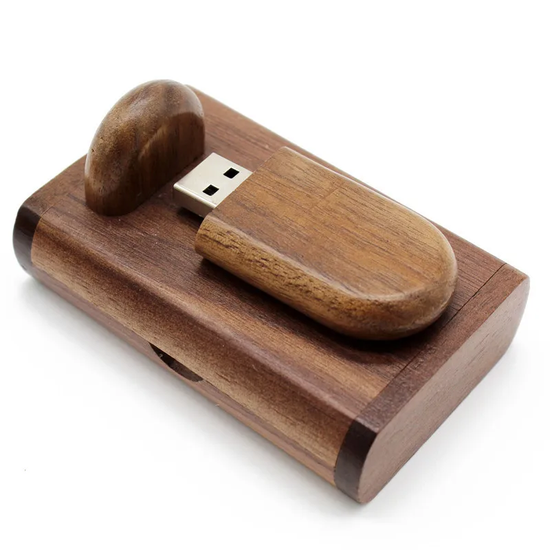 Walunt wood Текстовый я деревянный+ коробка логотип печать usb флэш-накопитель usb 2,0 4 ГБ 8 ГБ 16 ГБ 32 ГБ 64 ГБ фотография подарок - Цвет: Walunt wood