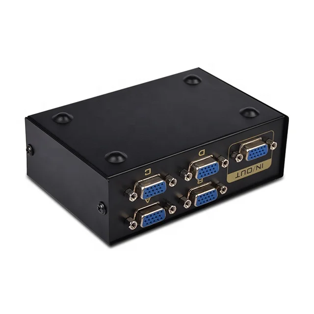 Выключатель vga с 4 портами видеовыключатель усилитель сигнала HD разветвитель