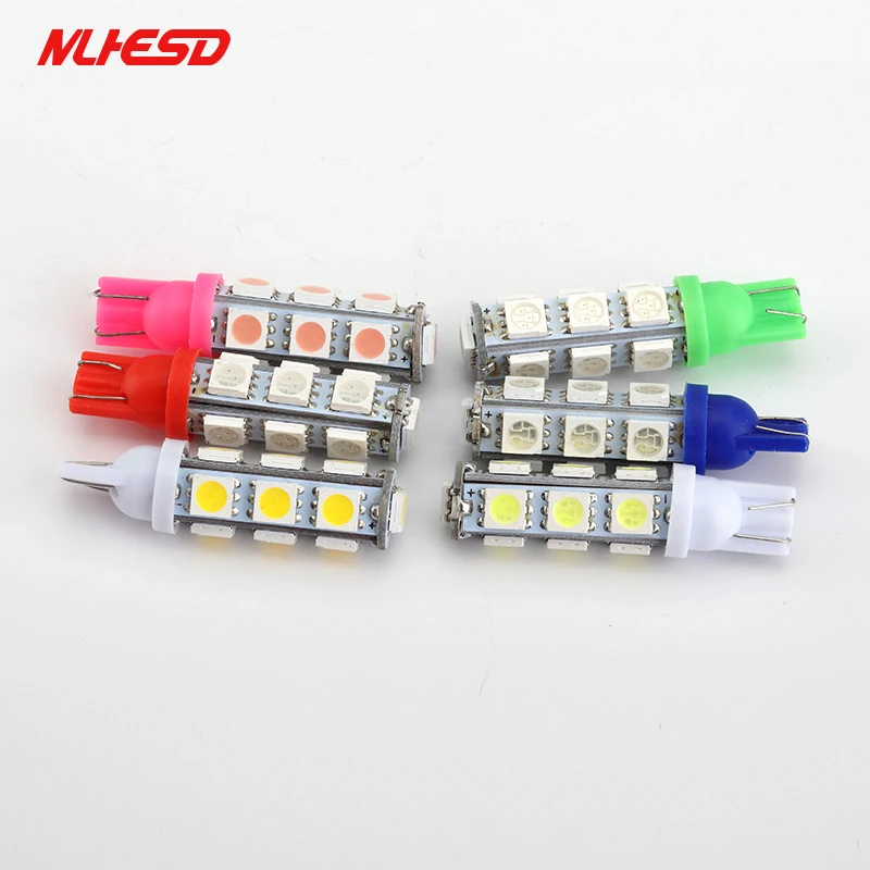 10 шт. Автомобильный светодиодный T10 13 SMD 5050 13Smd 194 168 192 авто боковые Габаритные