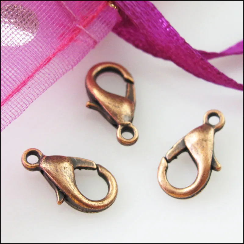 Lobster Clasps Новинка 25 шт застежка-краб разъемы золото покрытый серебром, бронзой 7x12 мм - Цвет: Lobster Clasps