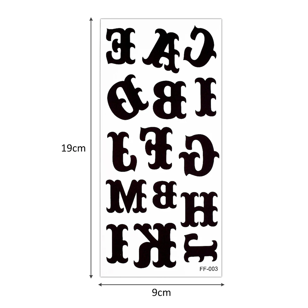 Яркие годы 3 шт./лот временная наклейка с буквами татуировка в виде цветка лотоса