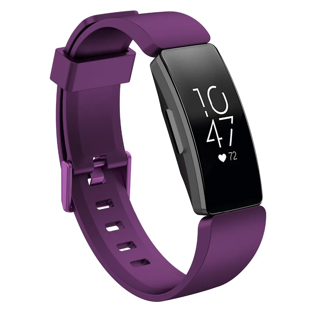 Мягкий силиконовый сменный ремешок FIFATA для спортивных часов Fitbit Inspire / HR