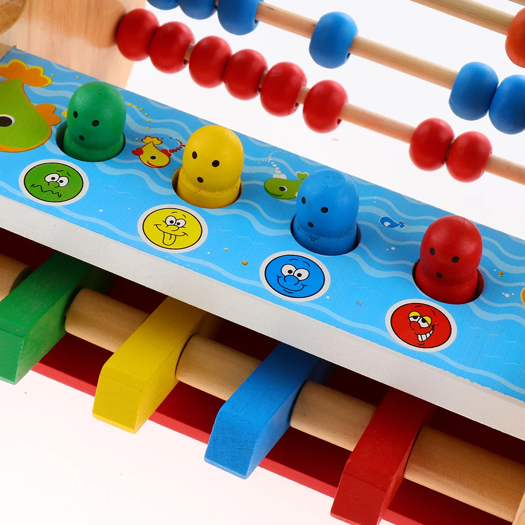 Детские деревянные компьютерные стойки с 50 бусинами развивающие игрушки для